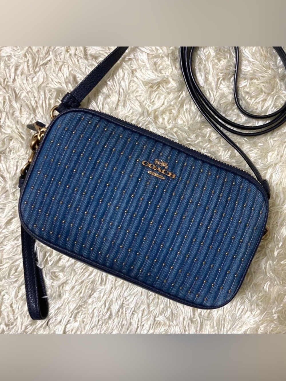 LIMITED EDITION COACH MINI DENIM 3-WAY BAG
